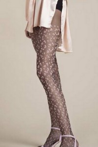 Ciorapi cu model animal print - Fiore Claudia Pink 2