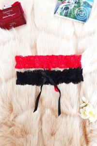 Jartiera Jolie Anna Alb