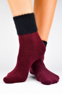 Sosete din bumbac cu manseta pufoasa 2
