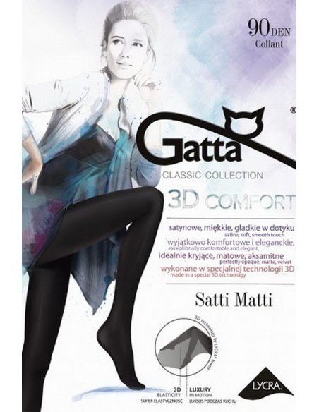Ciorapi 90 den opaci si mati - Gatta Satti Matti 3D
