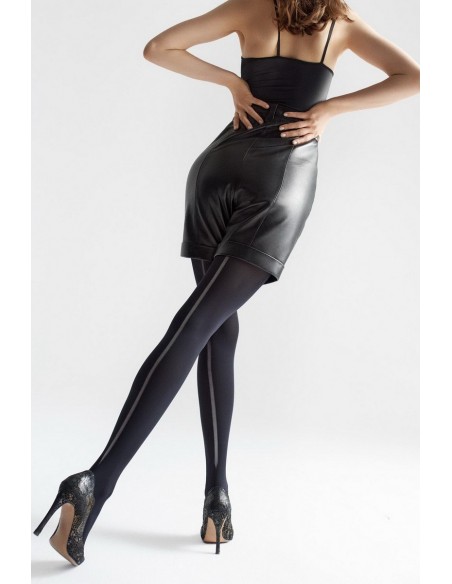 Ciorapi cu dunga pe picior 60 den - Marilyn Allure w08