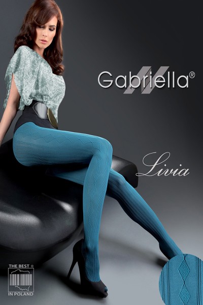 Ciorapi 80 den cu microfibra si model Gabriella Livia