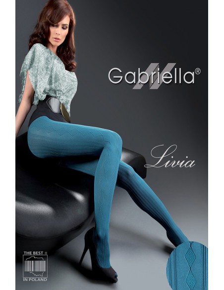 Ciorapi 80 den cu microfibra si model Gabriella Livia