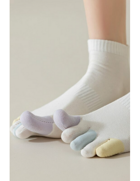 Sosete colorate cu degete 2