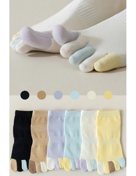 Sosete colorate cu degete 1