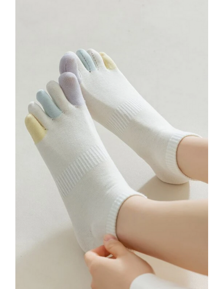 Sosete colorate cu degete 3