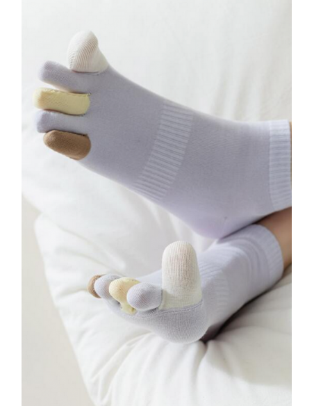 Sosete colorate cu degete 4