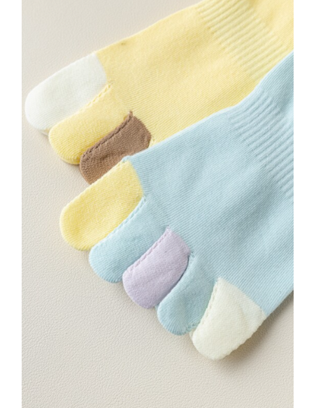 Sosete colorate cu degete 8