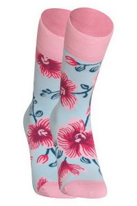 Sosete bumbac dama cu model orhidee