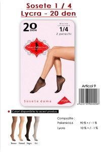 Sosete lycra 1/4 20 den - Miss