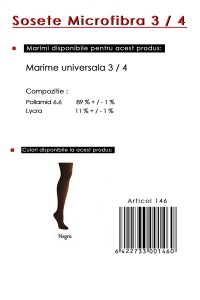 Sosete cu microfibra 3/4 40 den - Miss 2