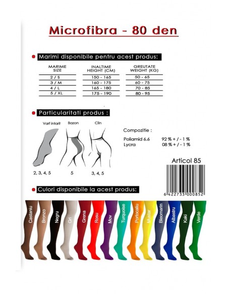 Ciorapi din microfibra 80 den - Miss Lorena