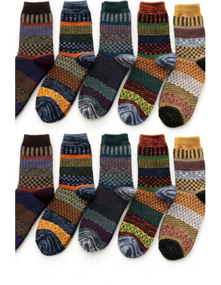 Sosete termice cu lana, model minimalist