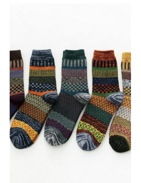 Sosete termice cu lana, model minimalist