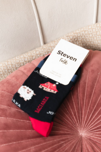 Sosete bumbac dama cu model - Steven Folk