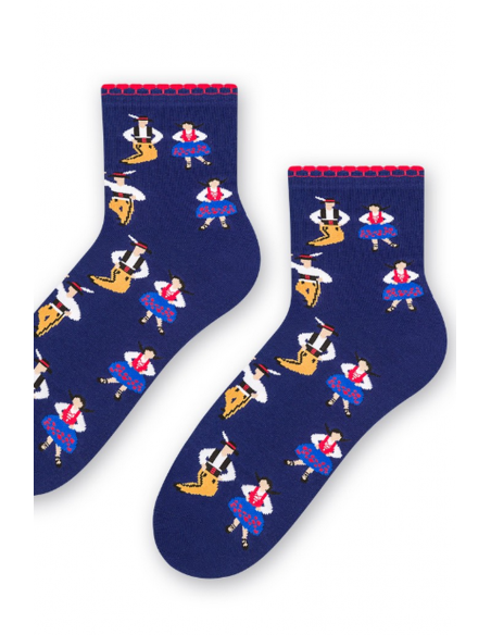 Sosete bumbac dama cu model - Steven Folk 3