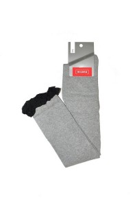 Sosete peste genunchi din bumbac, cu dantela - Milena 2