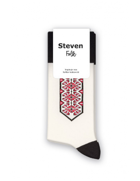 Sosete bumbac barbati cu model - Steven Folk 4