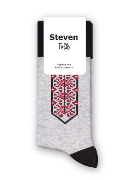 Sosete bumbac barbati cu model - Steven Folk 4