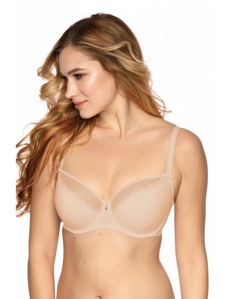 Sutien semi-moale, cupa intreaga, cu tull - Gaia Amanda 882