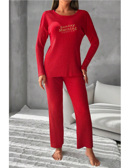 Pijama 100% bumbac - Sunday Morning Forever