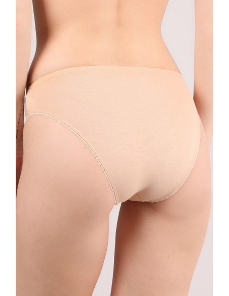 Chilot clasic din bumbac cu dantela - Jolidon D2