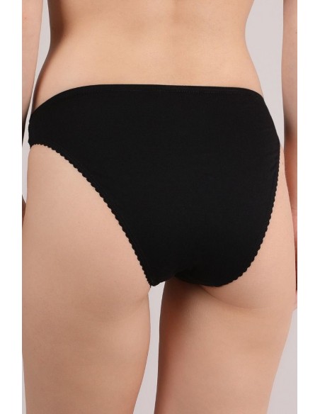 Chilot clasic din bumbac cu dantela - Jolidon D2