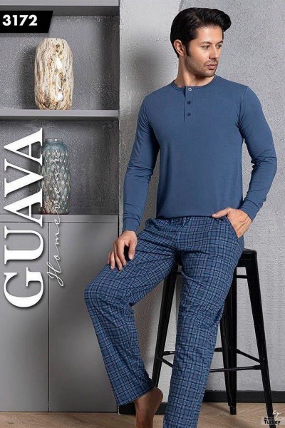 Pijama din modal cu pantalon si bluza -  Guava 3173
