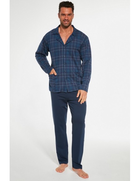 Pijama 100% bumbac cu camasa si pantalon - Cornette 114/65