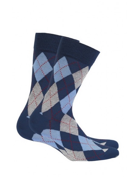 Sosete din bumbac, in carouri - Wola Perfect Man