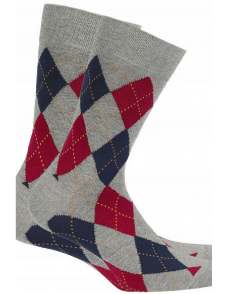 Sosete din bumbac, in carouri - Wola Perfect Man