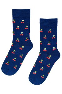 Sosete din bumbac, cirese desenate - Wola Perfect Man