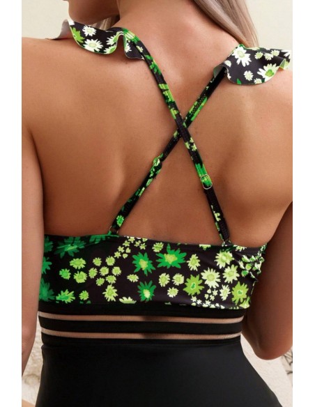 Costum de baie cu imprimeu floral