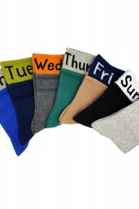 Sosete barbatesti din bumbac - Zilele saptamanii