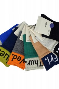 Sosete barbatesti din bumbac - Zilele saptamanii 2