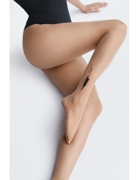 Ciorapi 20 den cu model pana - Marilyn Allure C05