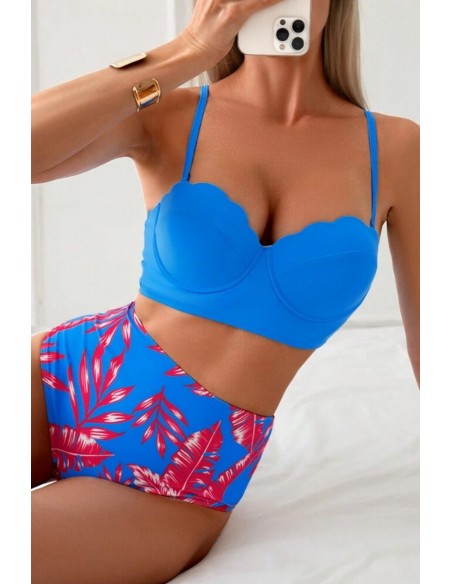 Costum de baie din 3 piese, sutien balconette - GlamGirl 130