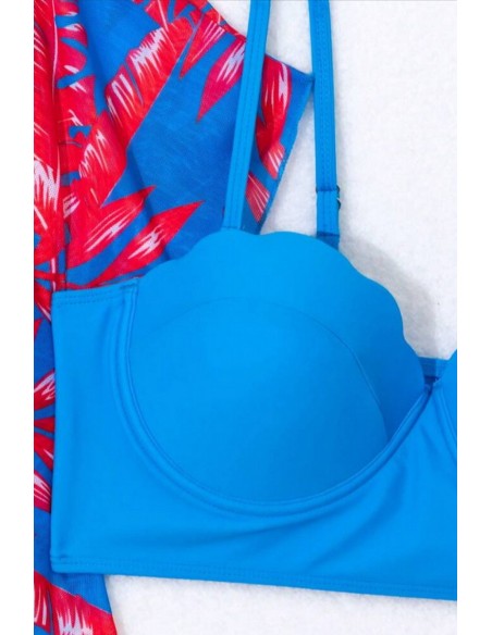 Costum de baie din 3 piese, sutien balconette - GlamGirl 130