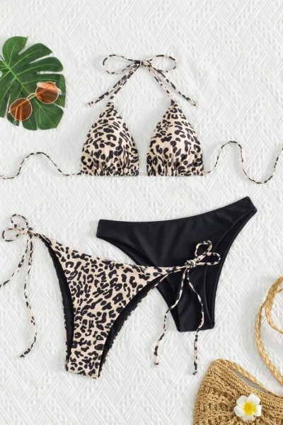 Costum de baie din 3 piese, animal print - GlamGirl 132