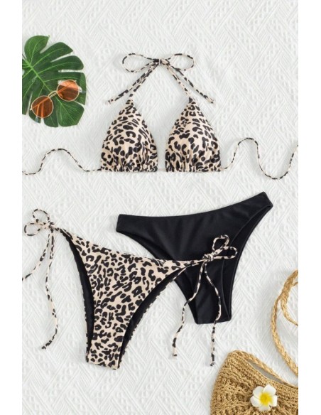 Costum de baie din 3 piese, animal print - GlamGirl 132