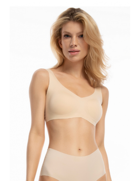 Sutien cu bretele late, fara sarma, cusaturi - Julimex Infinity Top Bra X