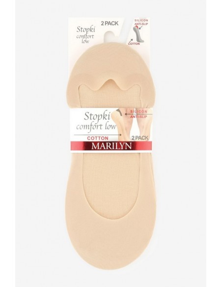 Pedine dama, din microfibra, bumbac, cu silicon - Marilyn Comfort Low