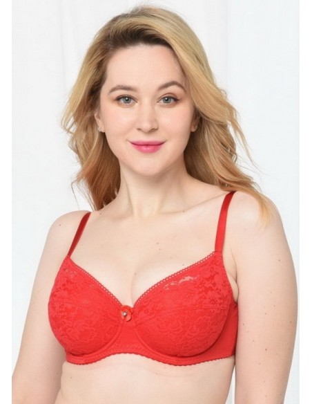 Sutien cu burete subtire si dantela - Lanny 11730