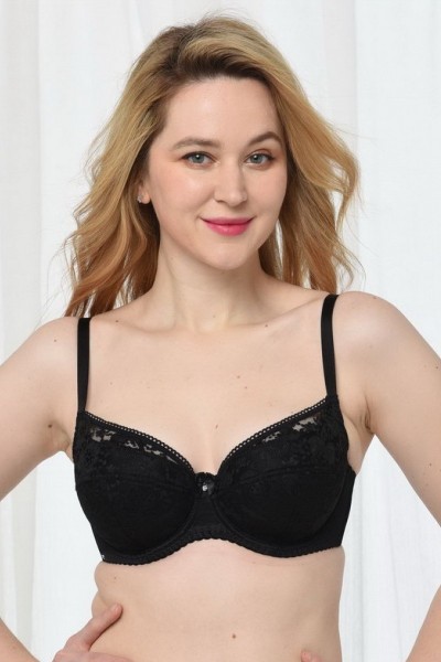 Sutien cu burete subtire si dantela - Lanny 11730