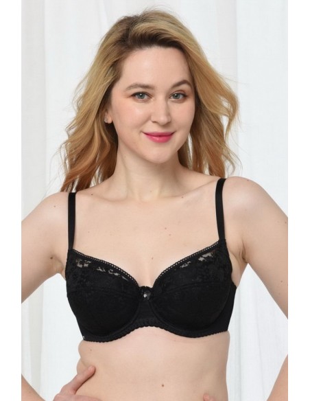 Sutien cu burete subtire si dantela - Lanny 11730