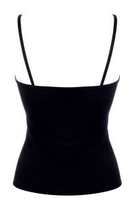 Maiou din bumbac cu bretele inguste si dantela - Piera C0176 X 2