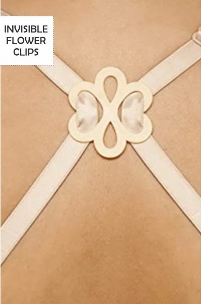 Clips bretele sutien - Glam Flower