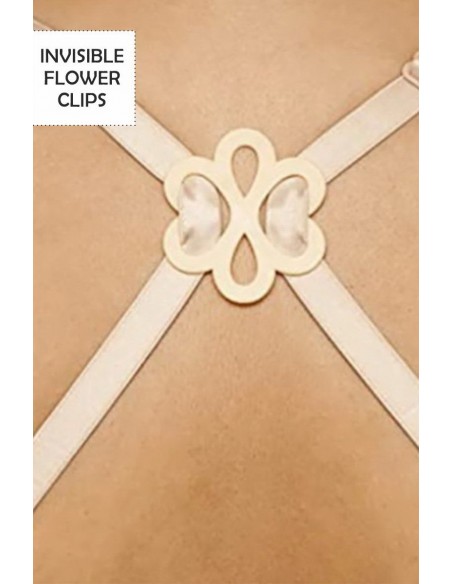 Clips bretele sutien - Glam Flower