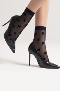 Sosete scurte cu fundite -...