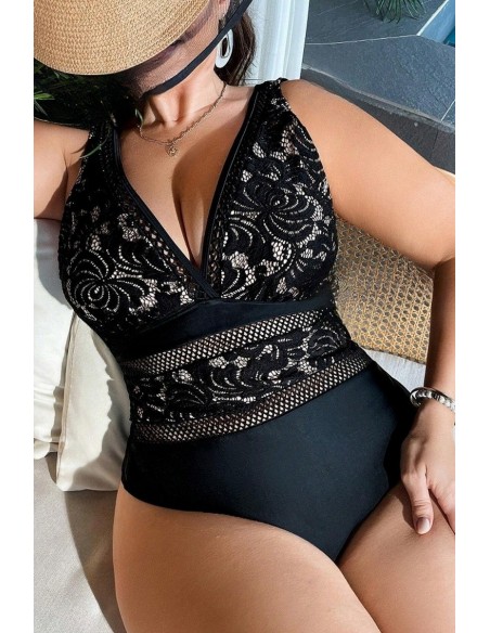 Costum de baie intreg, cu dantela - GlamGirl